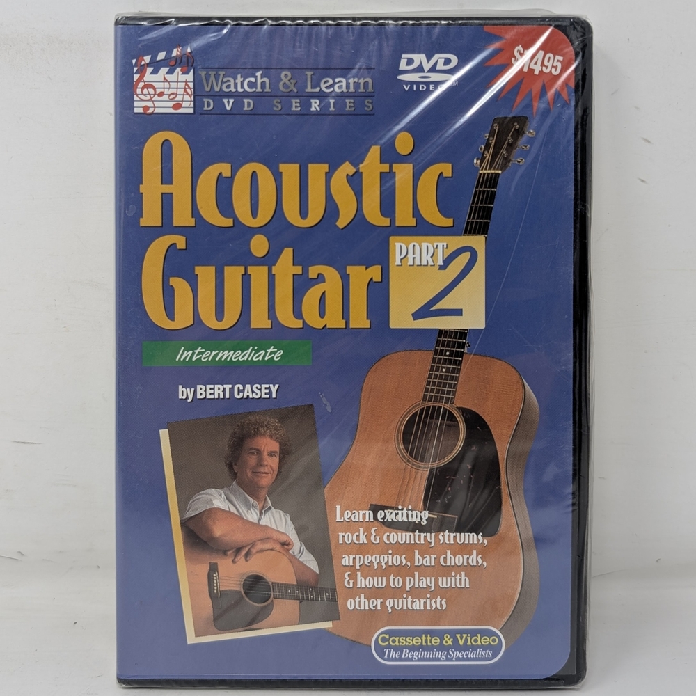 New Watch and Learn Acoustic Guitar Part 2 Intermediate DVD by Bert Casey 2003